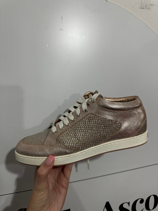 Rose Gold Jimmy Choo Shoes, 5.5