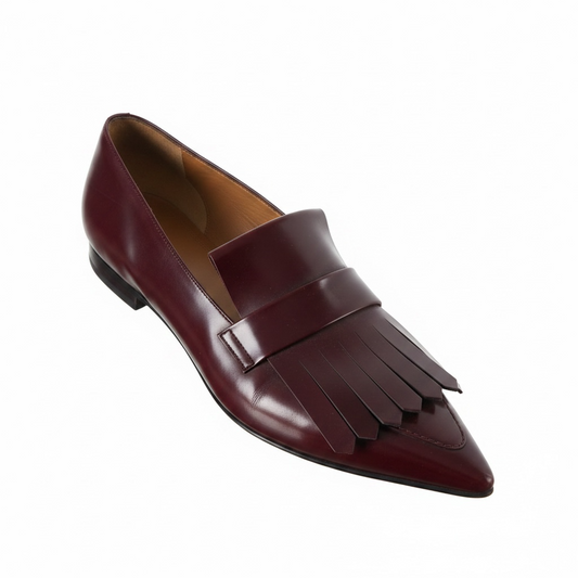Preloved, Burgundy Celine Loafers, Size 36 UK 3