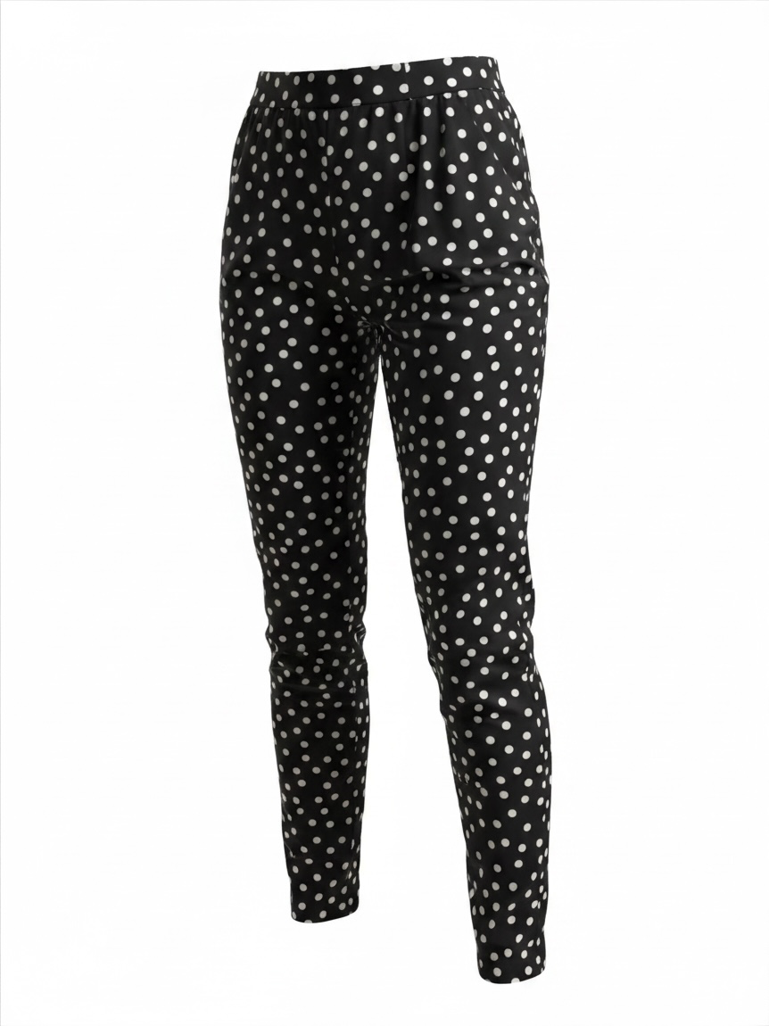 Preloved Dolce & Gabbana Trousers Size 12 Polka Dot