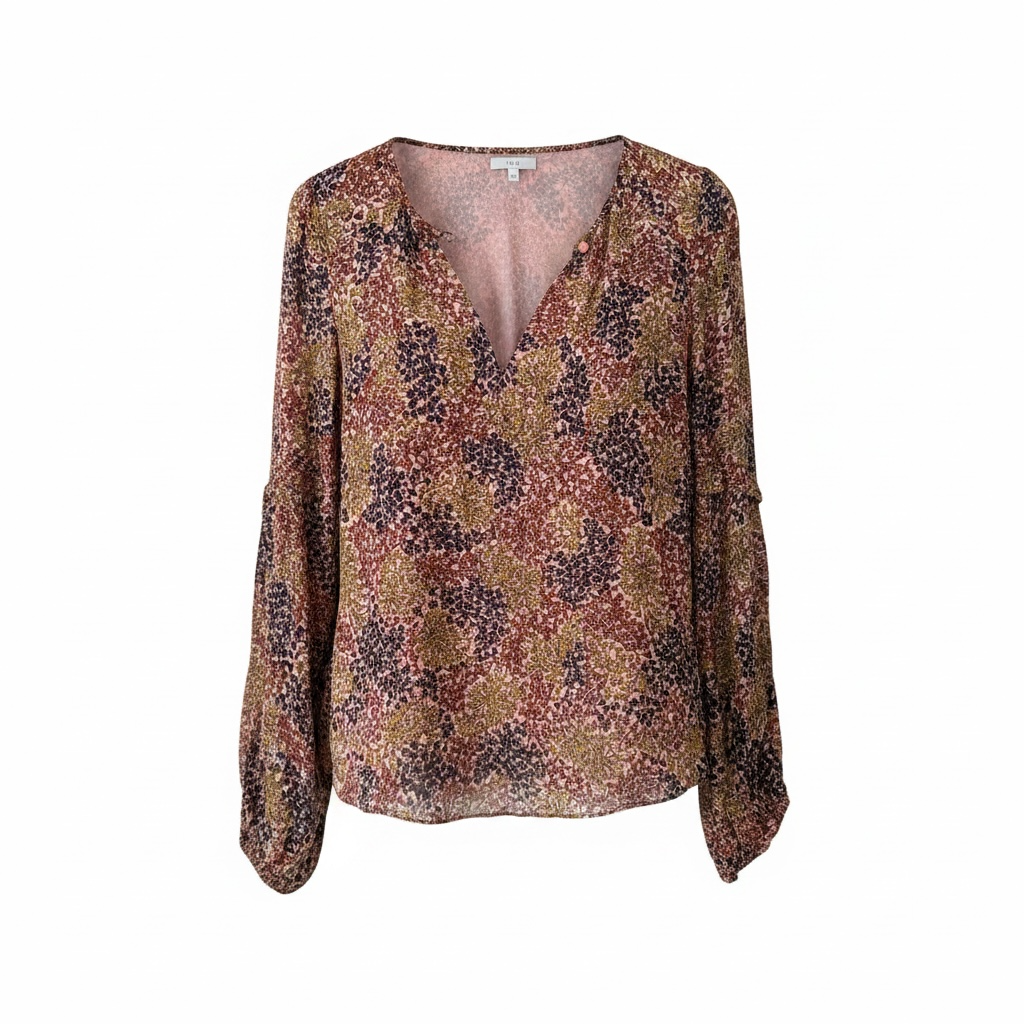 Pre-loved Patterned Joie Blouse, L