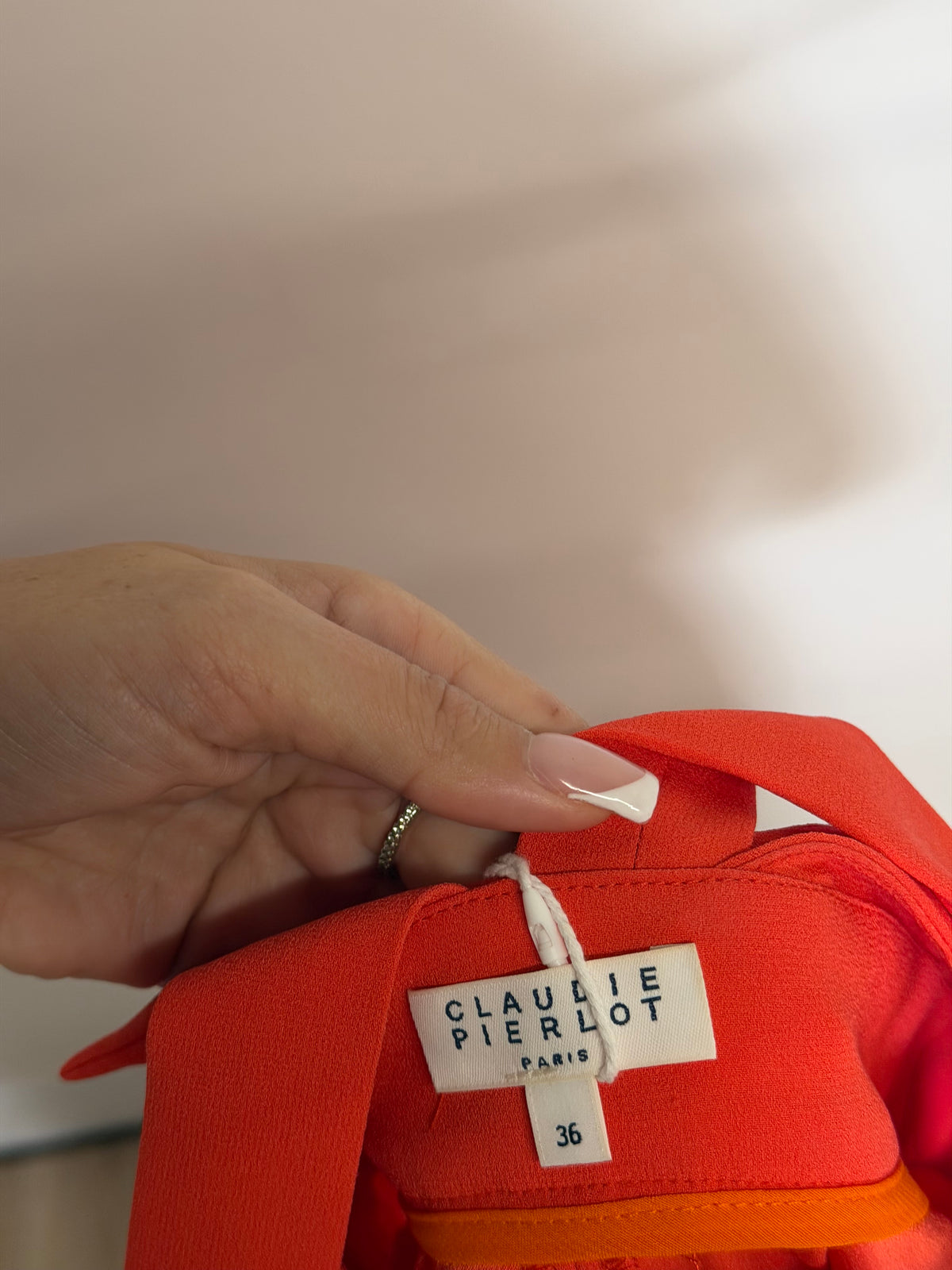 Preloved Claudie Pierlot Dress Size 8 Coral