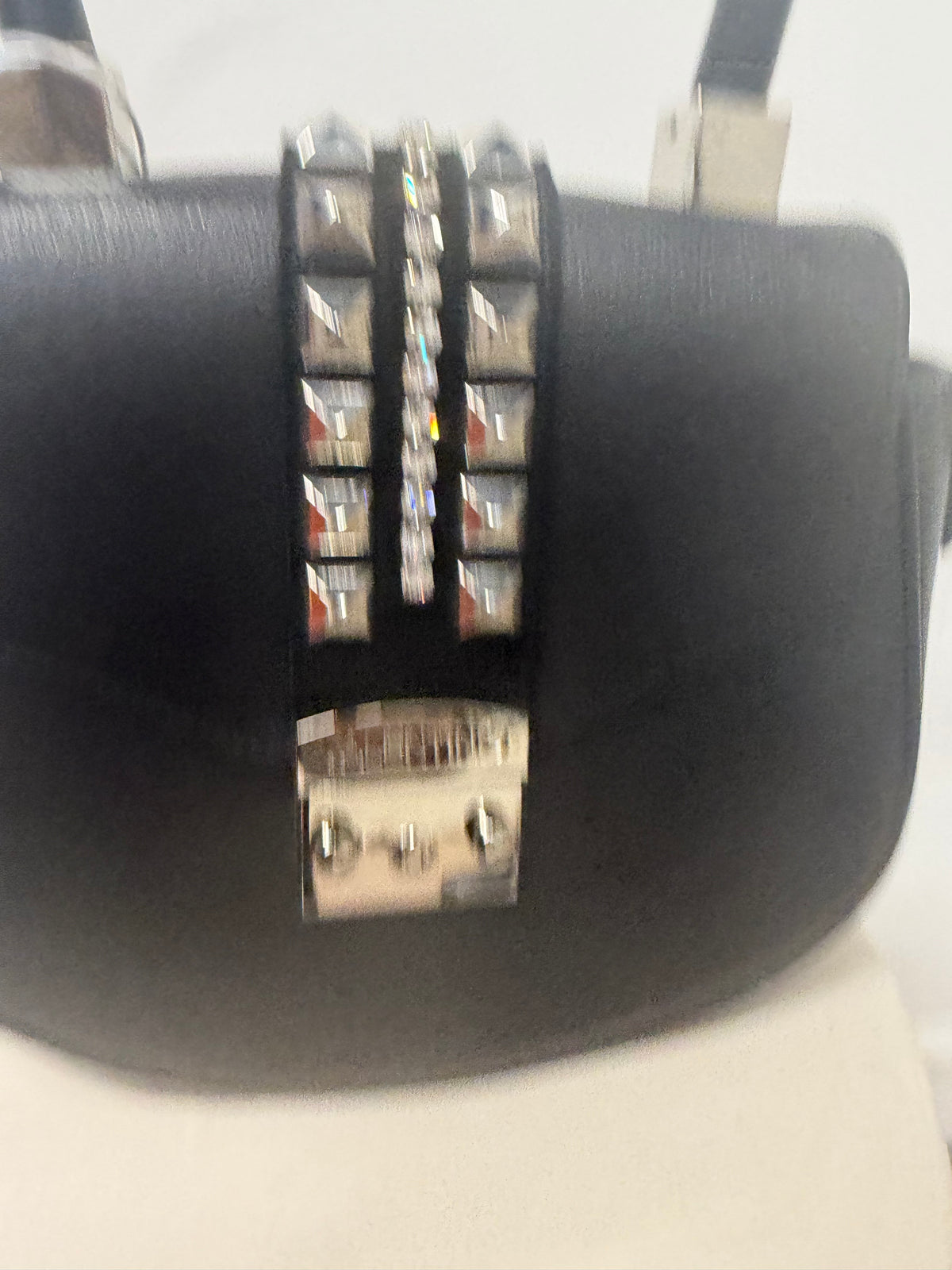 Preloved Mario Valentino Bag Black with Silver Hardware