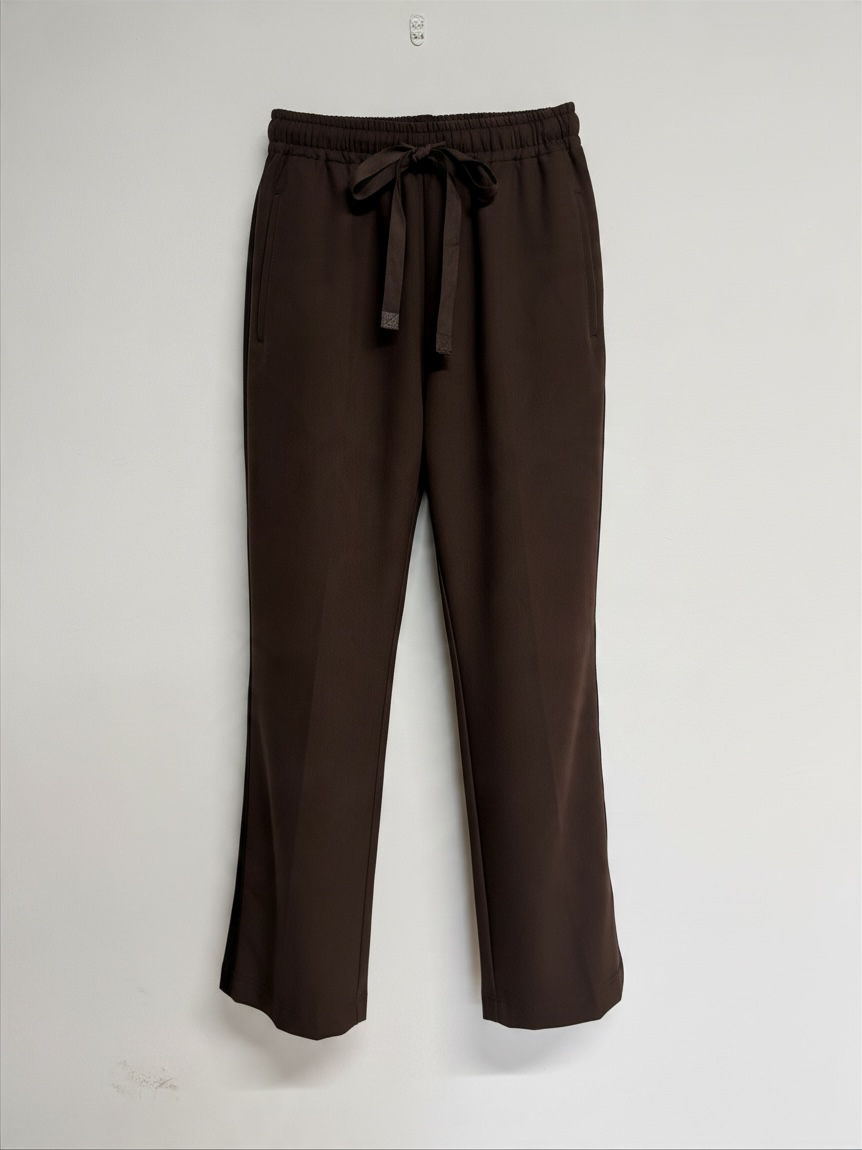 Preloved Zadig & Voltaire Wide Leg Trousers Size 12 Brown THE POMA TROUSER