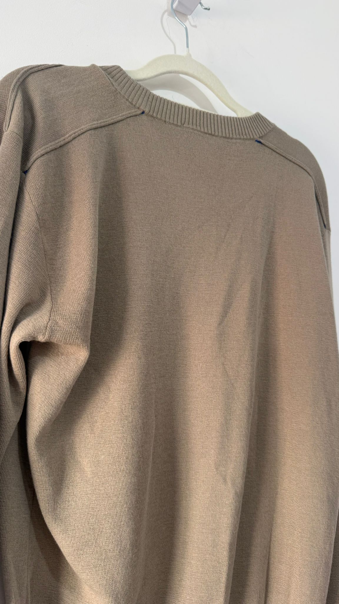 Preloved, Brown Burberry Knitted Jumper, Small