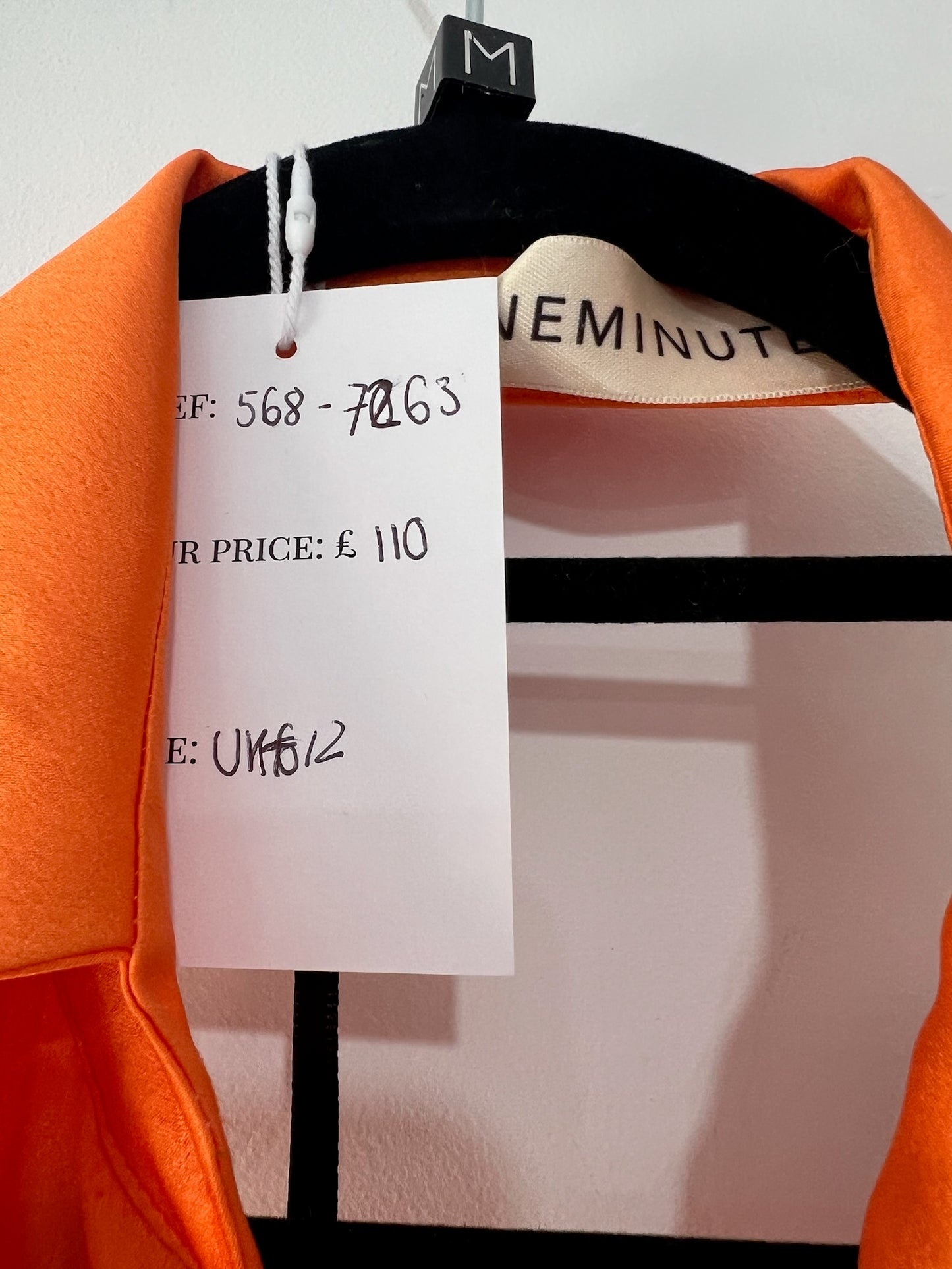 Preloved Orange Nine Minutes Dress, Size 12