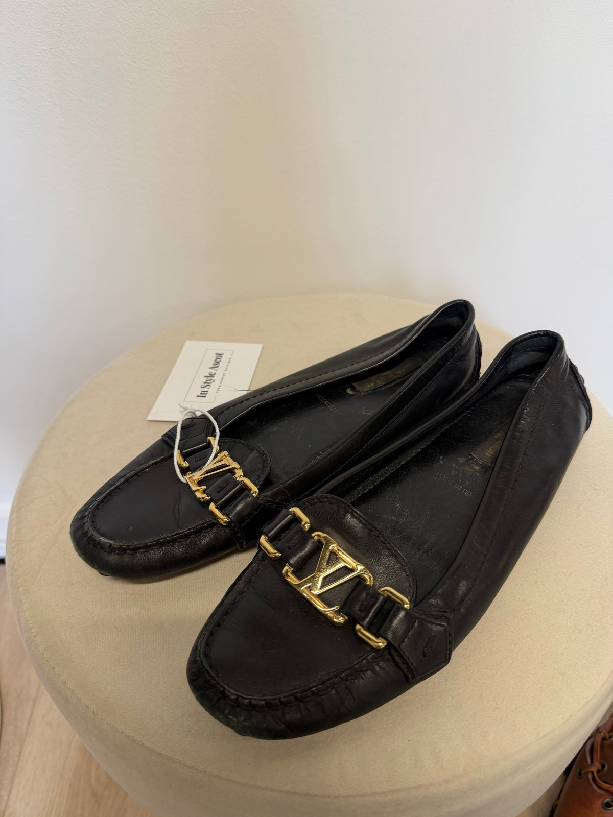 Preloved Louis Vuitton Loafers EU 38 - UK 5 Black