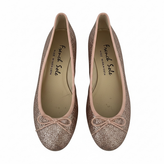 Pre-loved Glitter French Sole Flats, 5