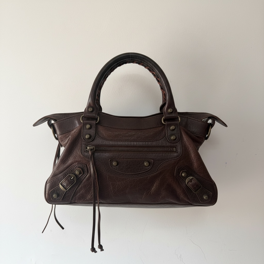 Pre-owned, Brown Balenciaga City Bag, Small