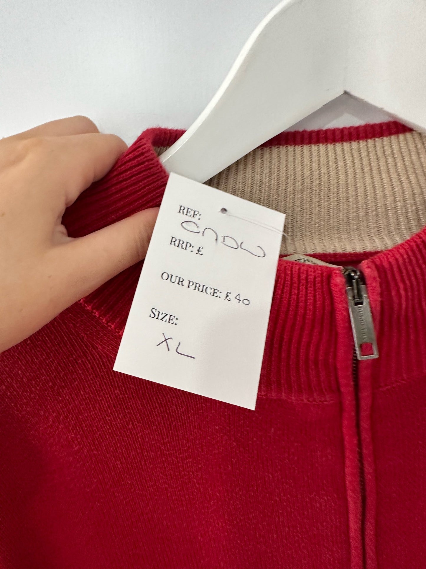 Burberry Red Jumper - XL