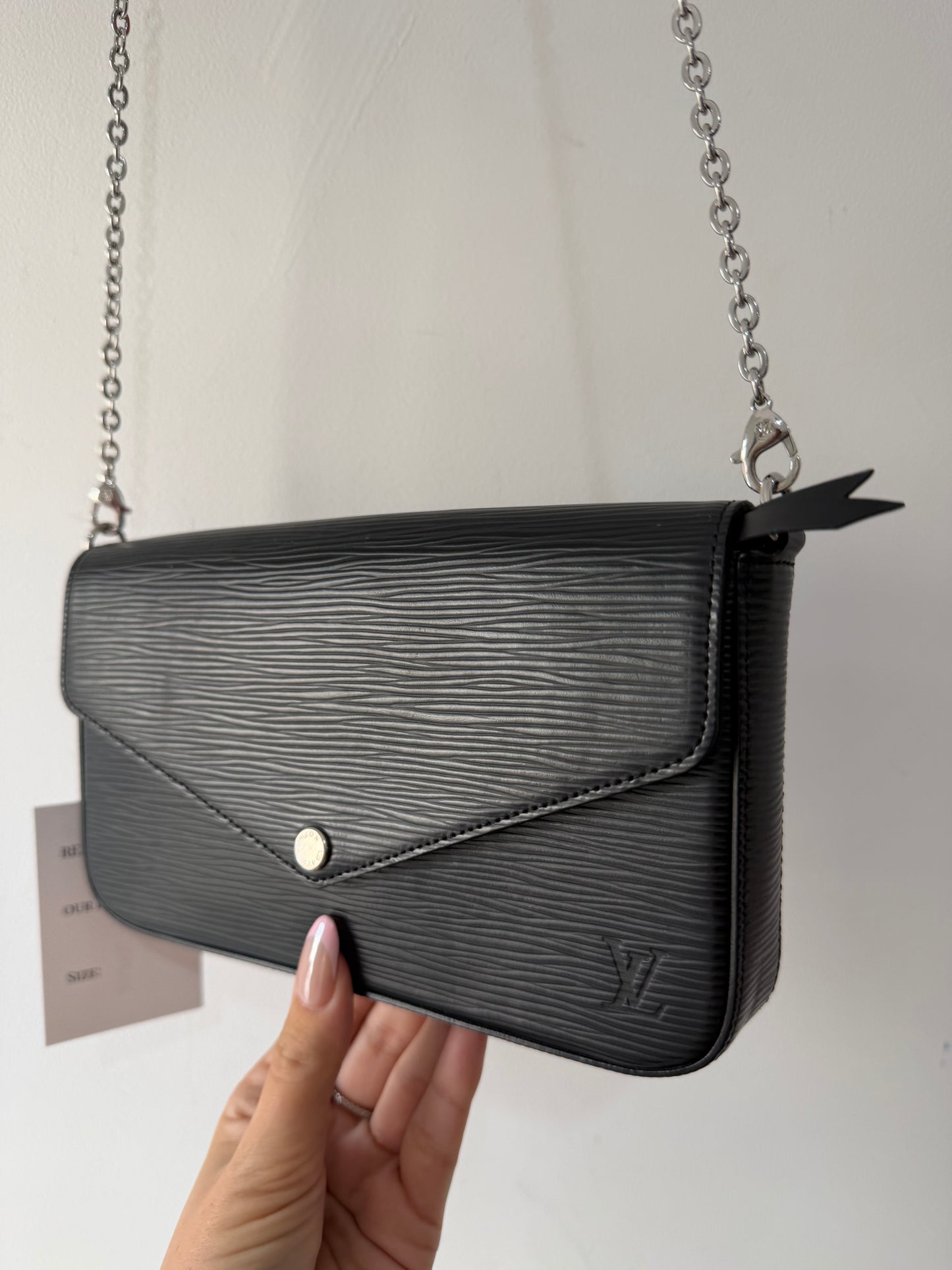 Preloved Louis Vuitton Epi Leather Handbag Black