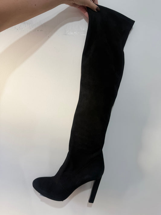 Black Saint Laurent Knee High Boots, Size 41