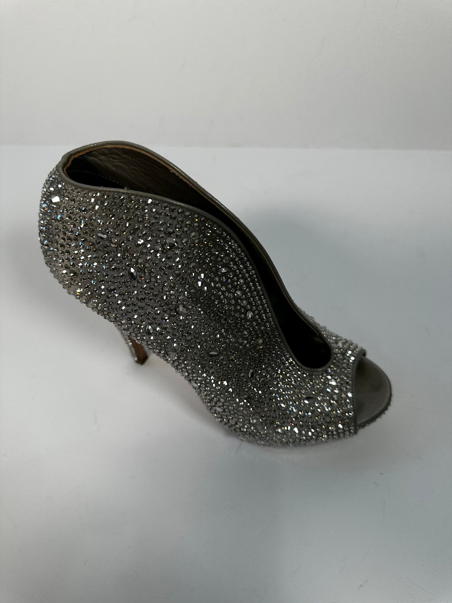 Silver Gina Heels, 6.5