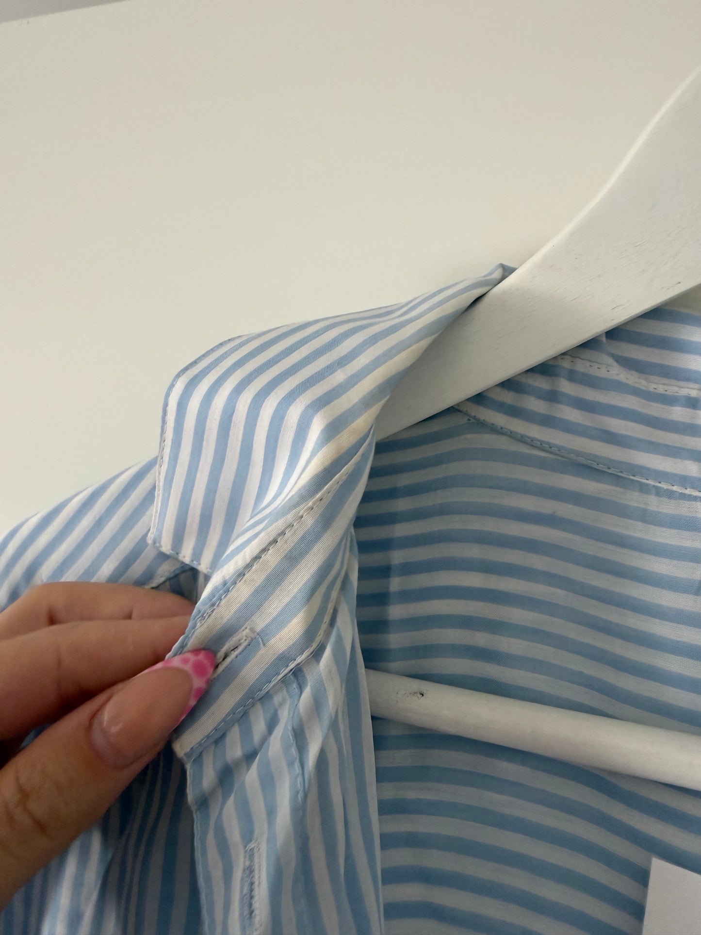 Pre-loved Blue Stripe Me + Em Blouse, 14