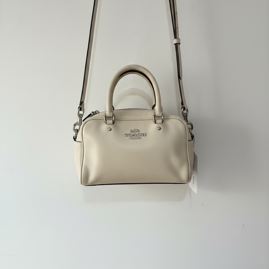 Preloved Cream Coach Crossbody Bag