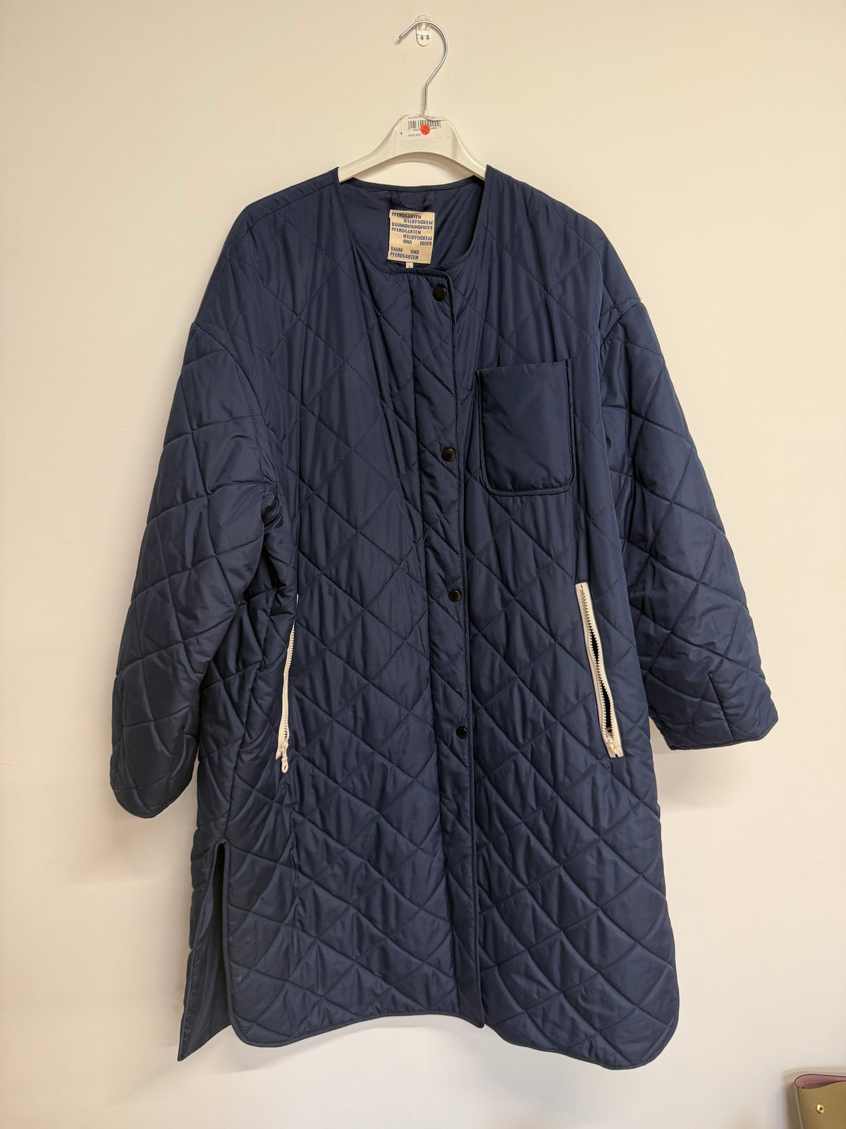 Preloved Puffer Coat Small Navy