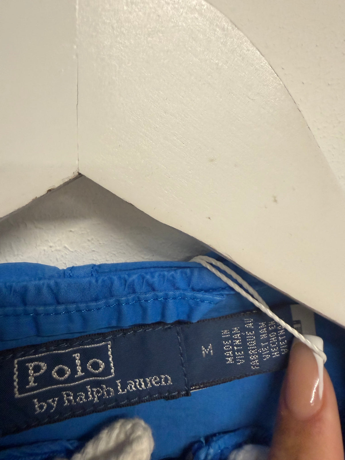 Preloved Polo Ralph Lauren Windbreaker Size Medium Blue