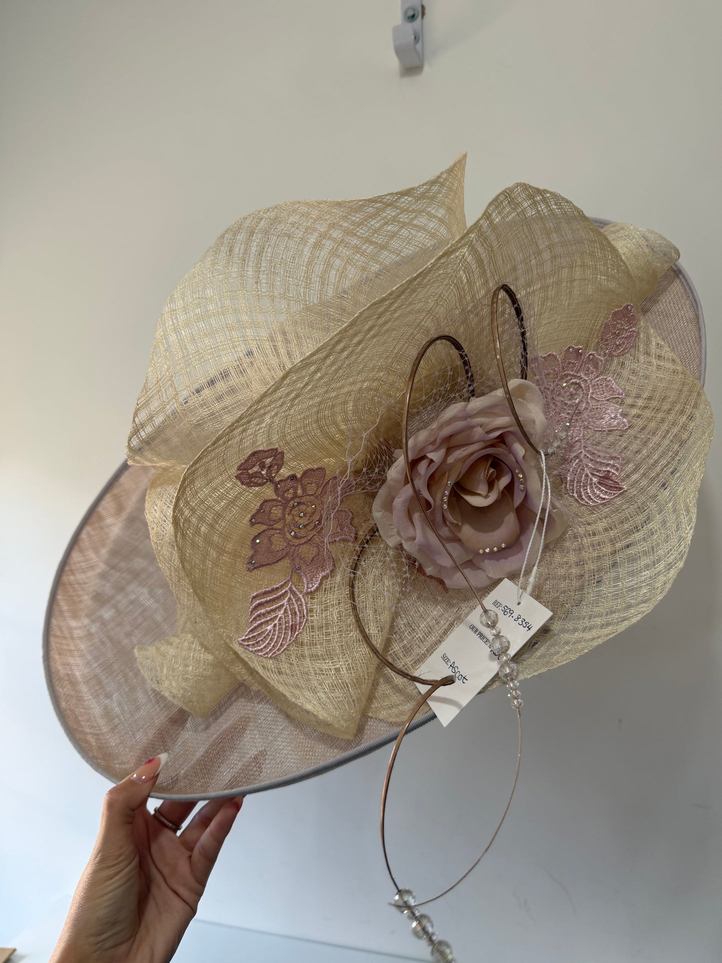 Preloved, Pink Nataliya Couture Fascinator/Hat