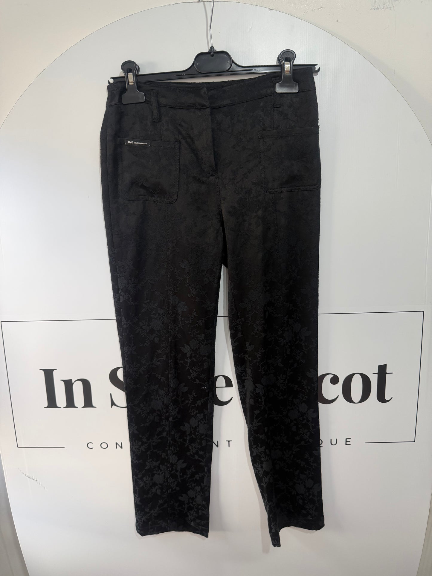 Black D&G Trousers, W24