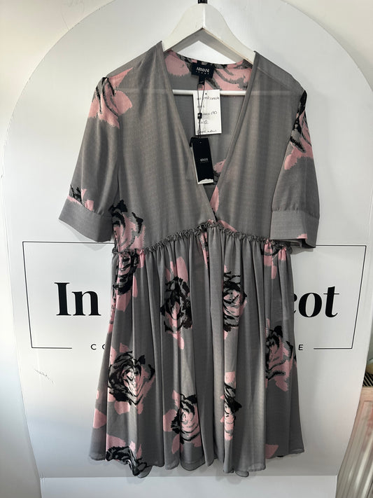 Grey & Pink Armani Jeans Dress, Size 12