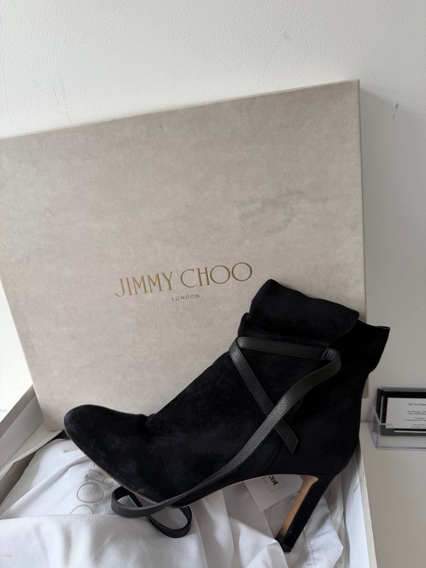 Preloved Black Jimmy Choo Boots Size 5