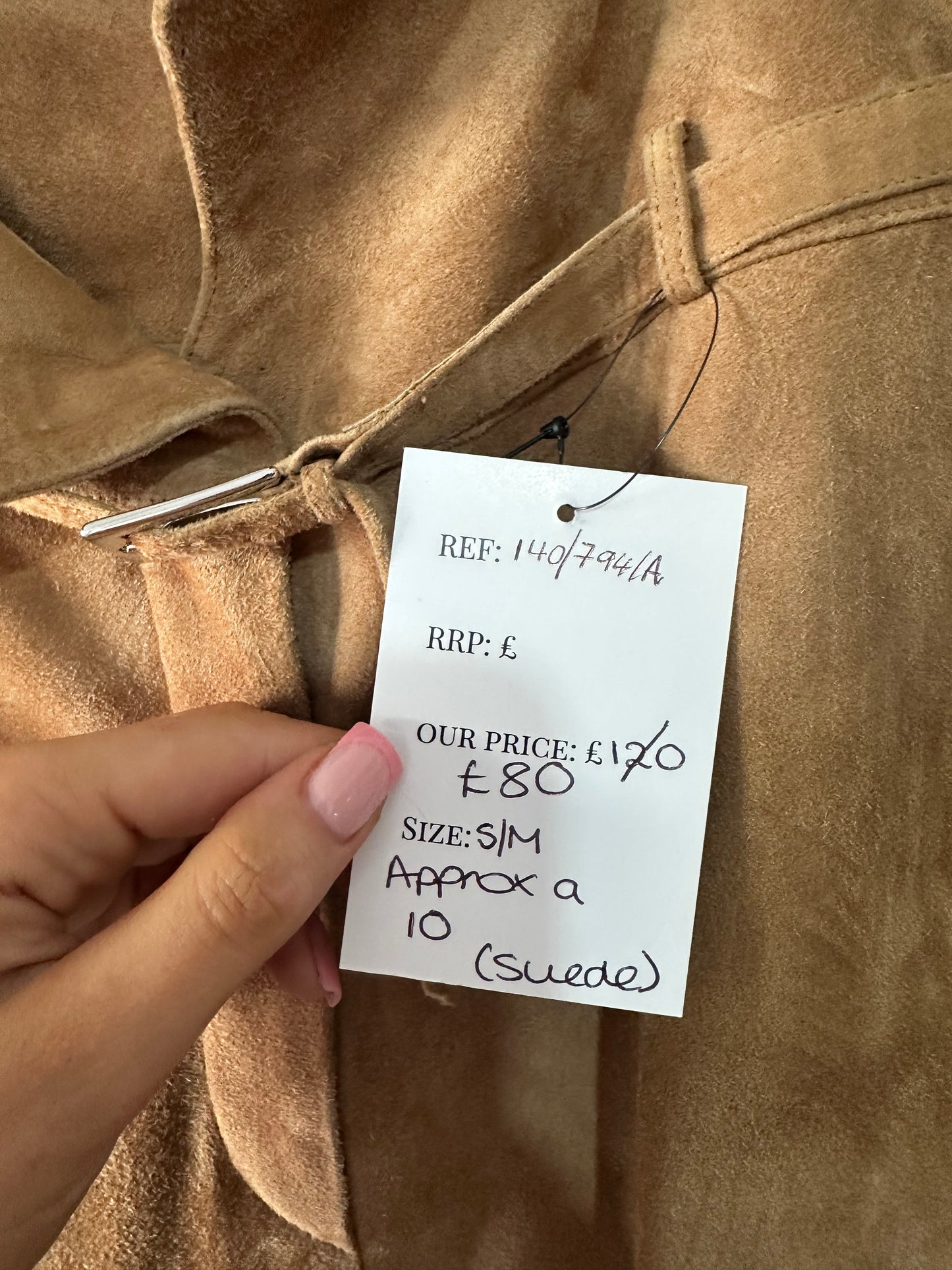 Brown Armani Suede Trousers, 10-12