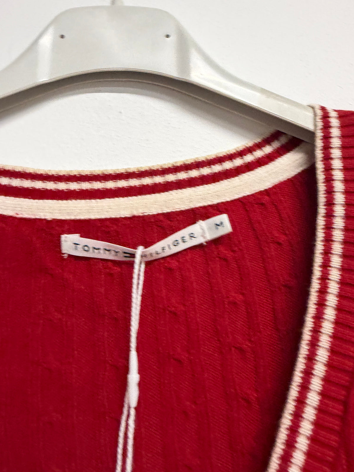 Preloved Tommy Hilfiger Cardigan Size M Red