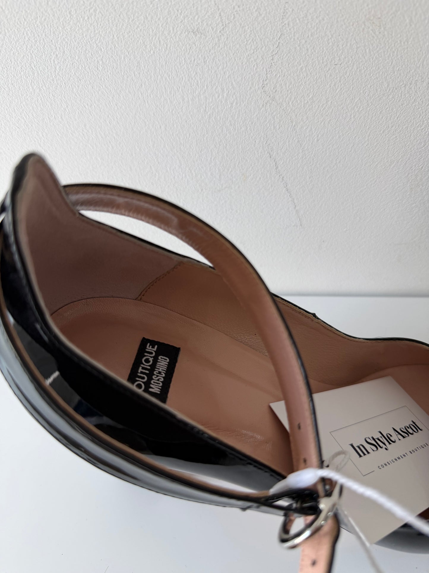 Black Boutique Moschino Shoes, Size 5