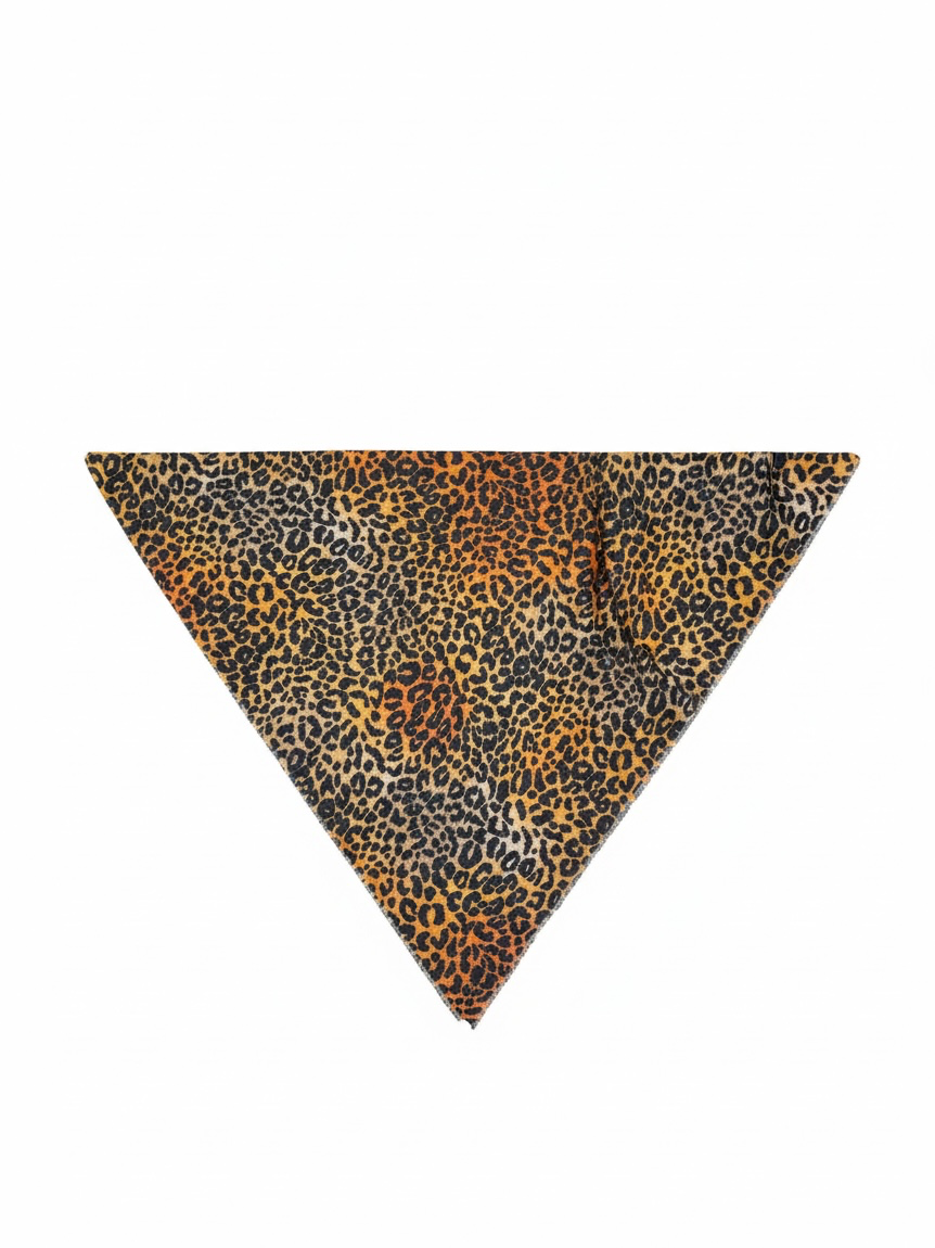 Preloved 100% Silk Scarf Leopard Print