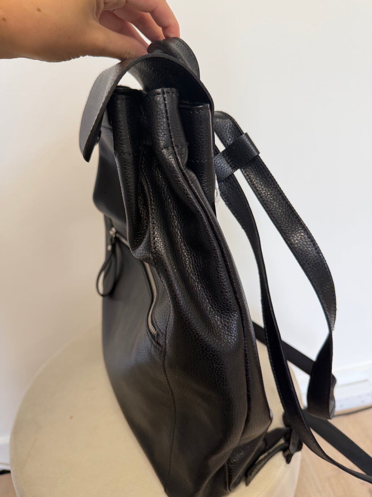 Preloved Longchamp Backpack Black