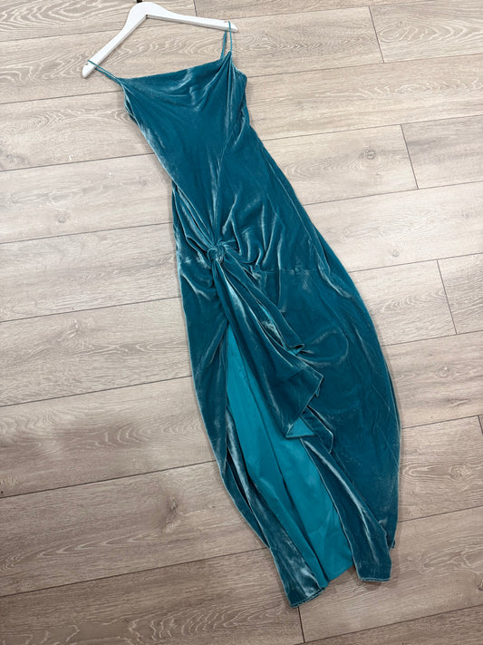 Blue Velvet Cinq a Sept Long Dress, Size UK 6