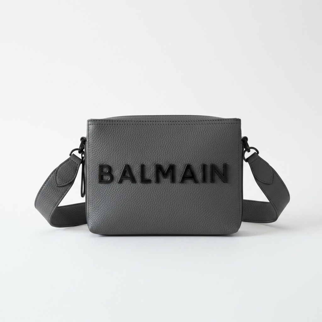 Preloved Dark Grey Balmain Crossbody Bag