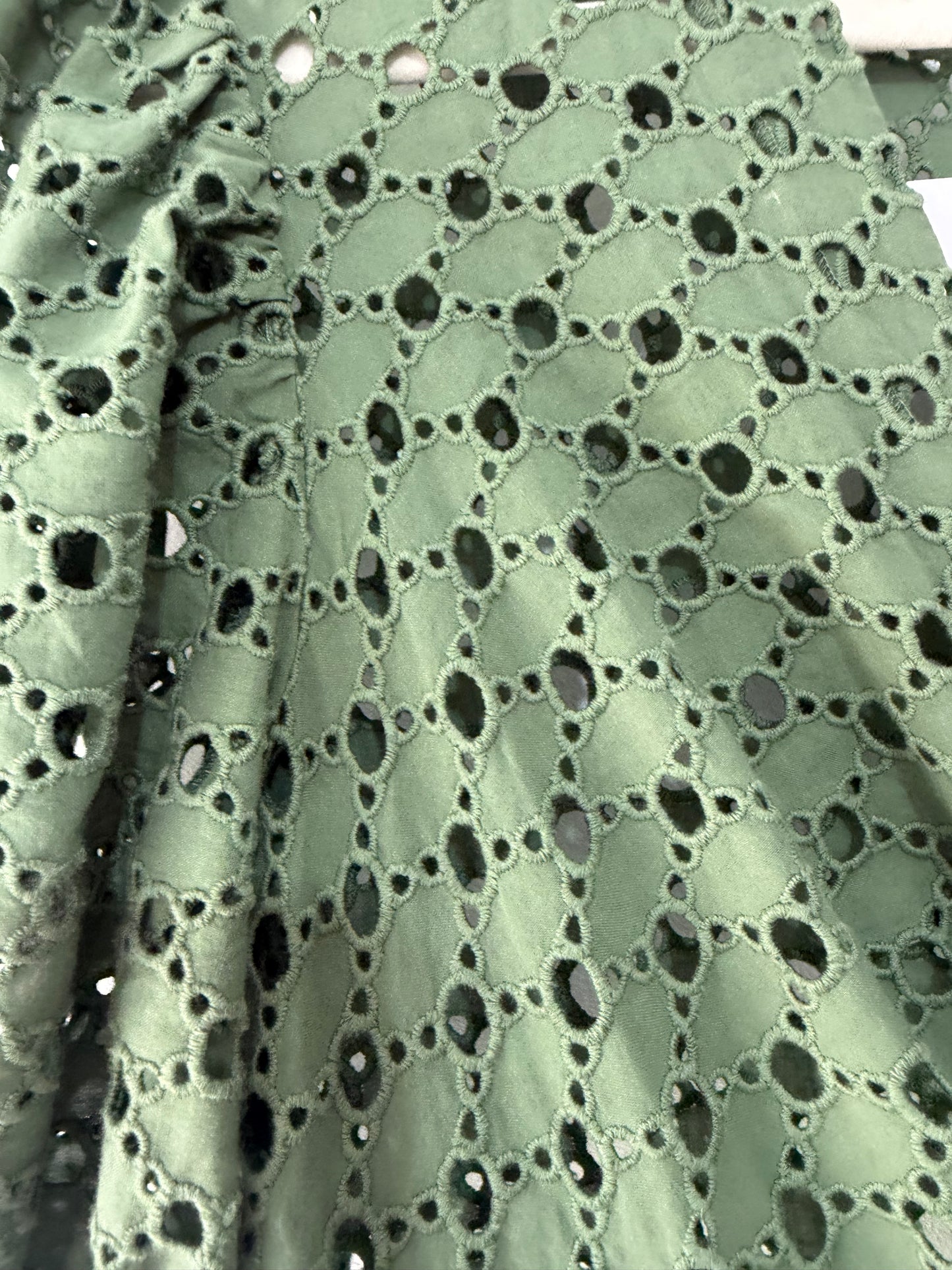 Preloved Green Sandro Dress, Size 6 (Fits 8)