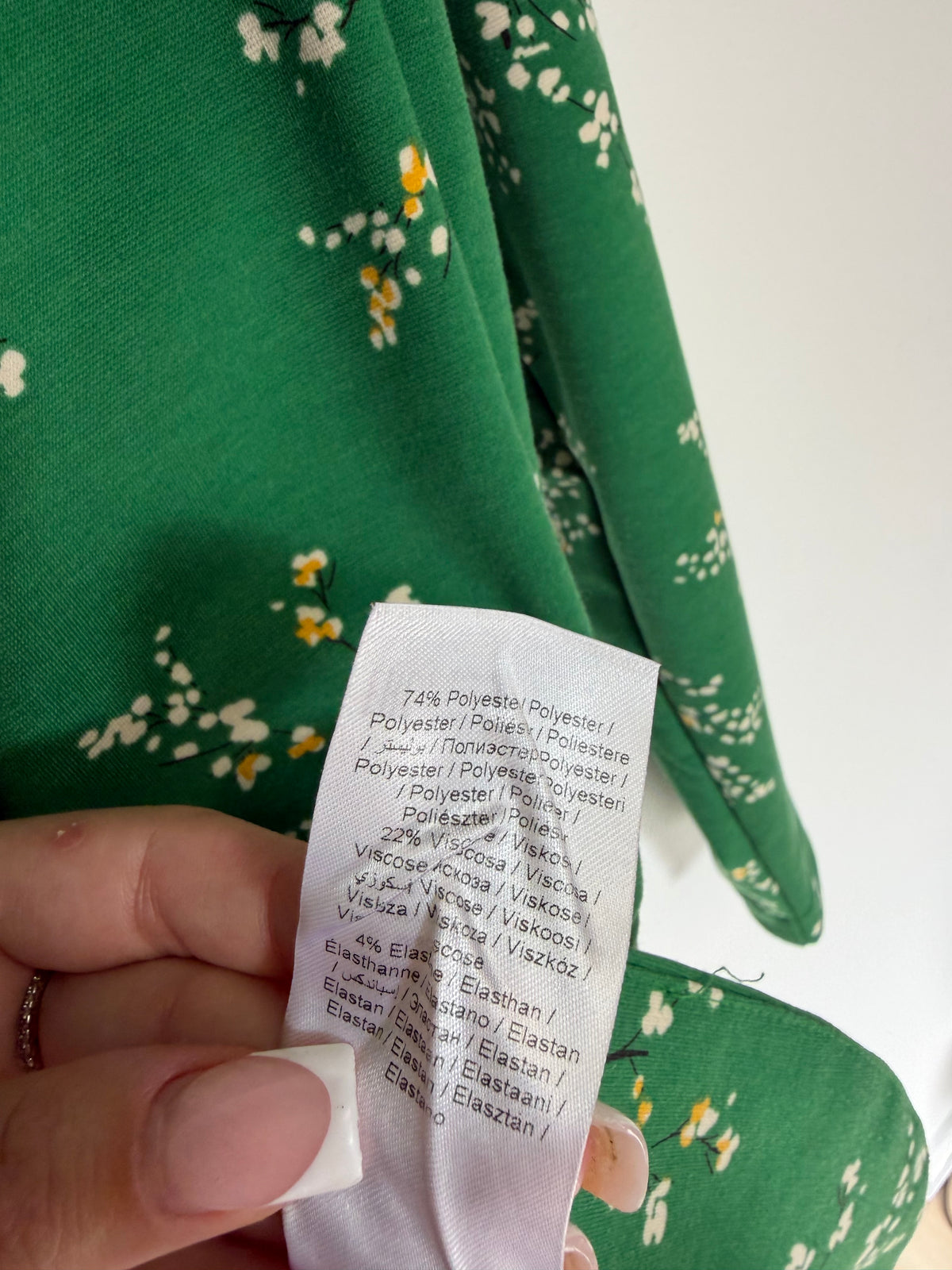 Preloved Ichi Blazer, Size Medium Green Floral