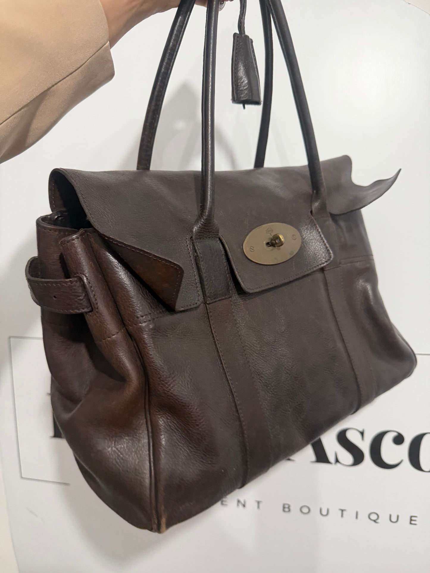 Chocolate Brown Mulberry Bayswater, with purse