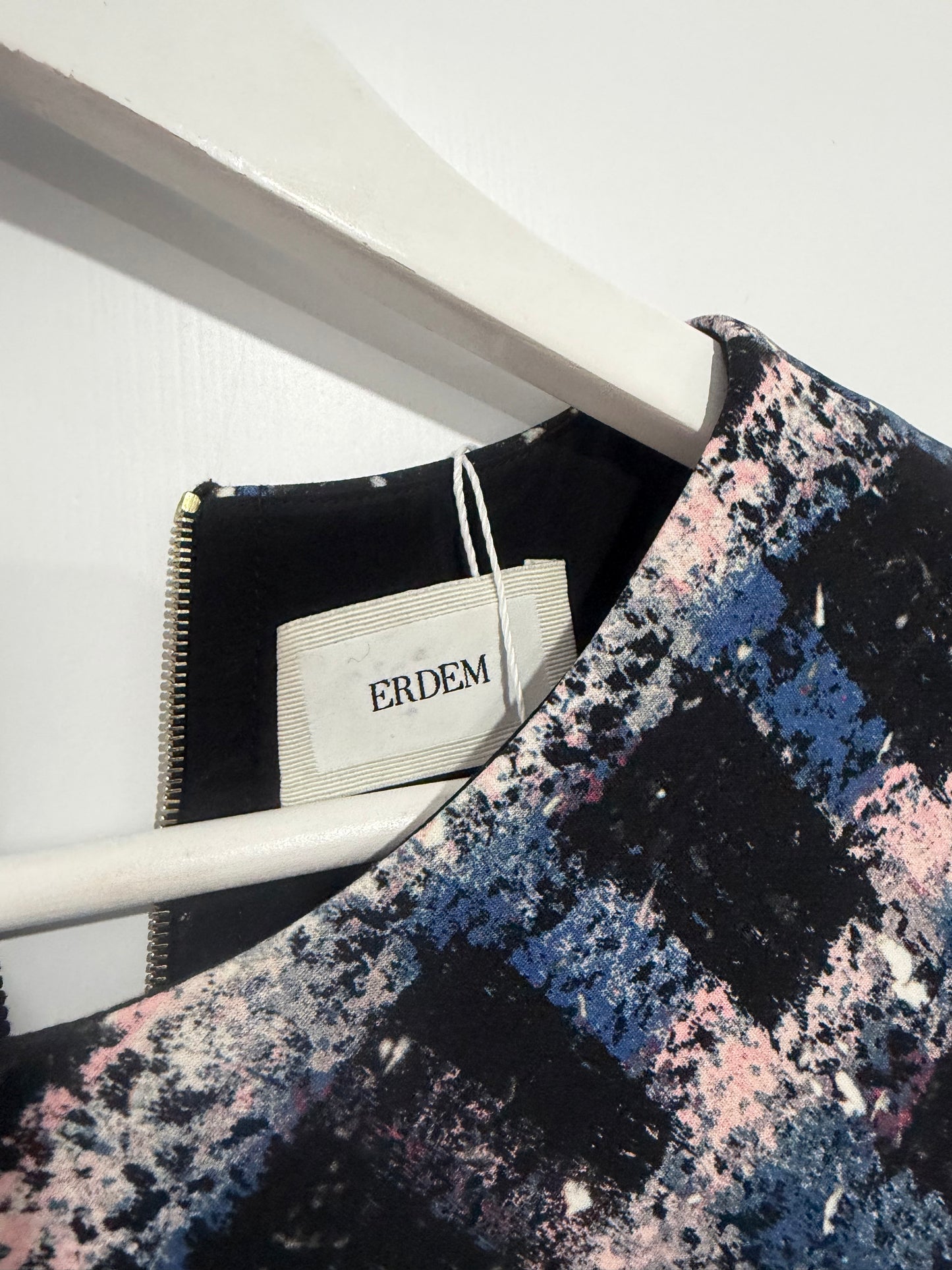 Blue/Black Erdem Dress, Size 10