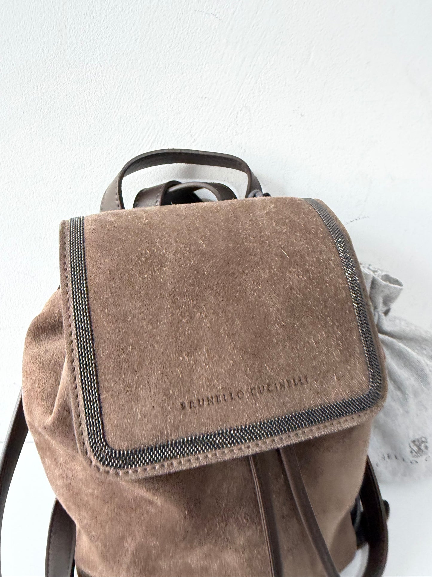 Preloved Brand New Brunello Cucinelli Small Backpack Brown