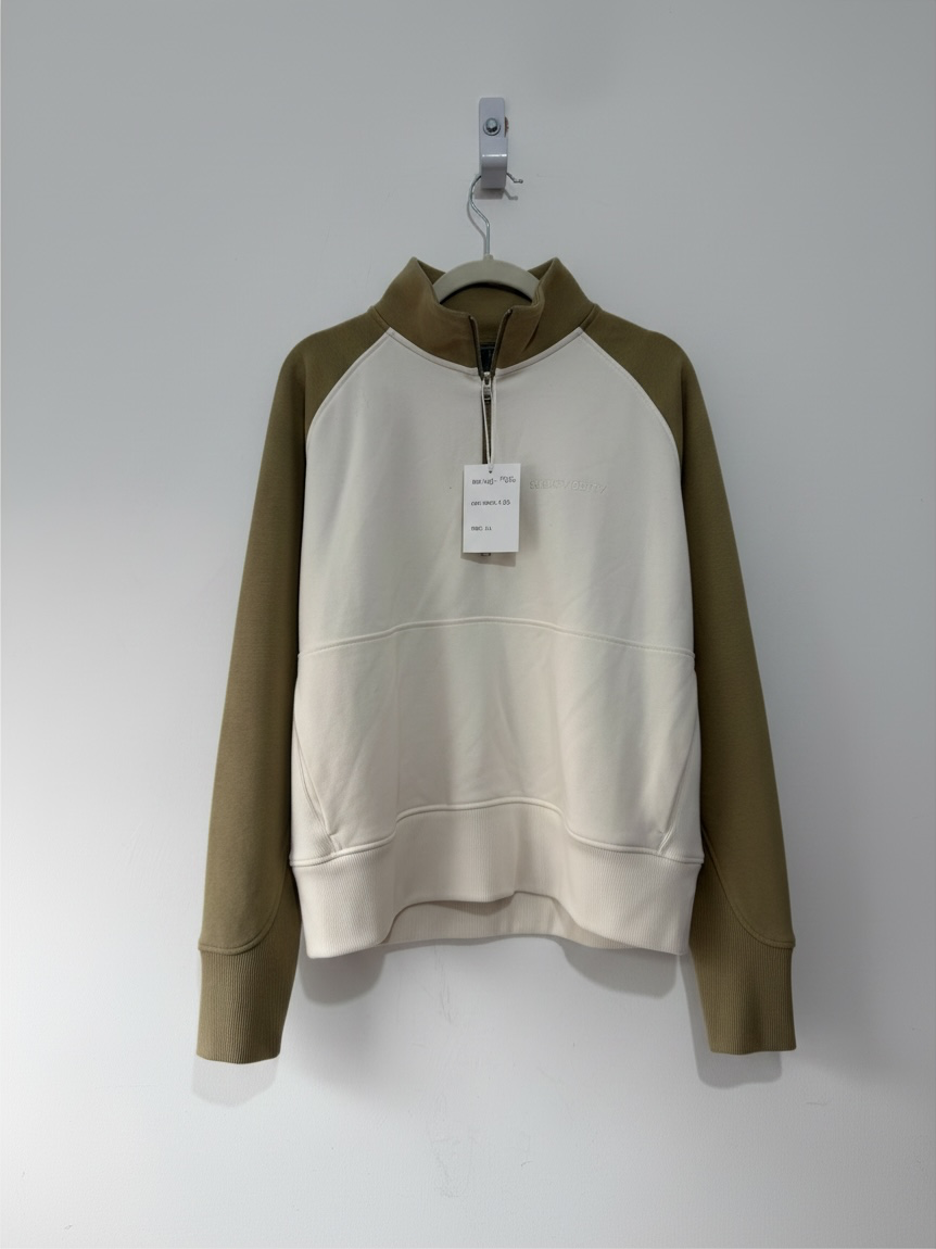 Preloved Sweaty Betty Jumper Size 14, BNWT White/Sage