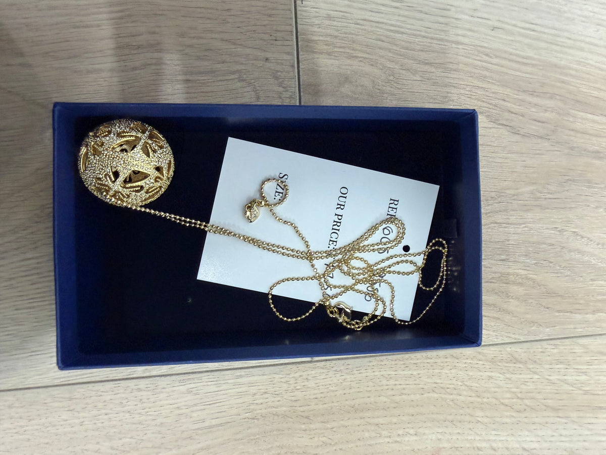 Preloved Swarovski Jewellery - Necklace Gold Hardware with diamonds