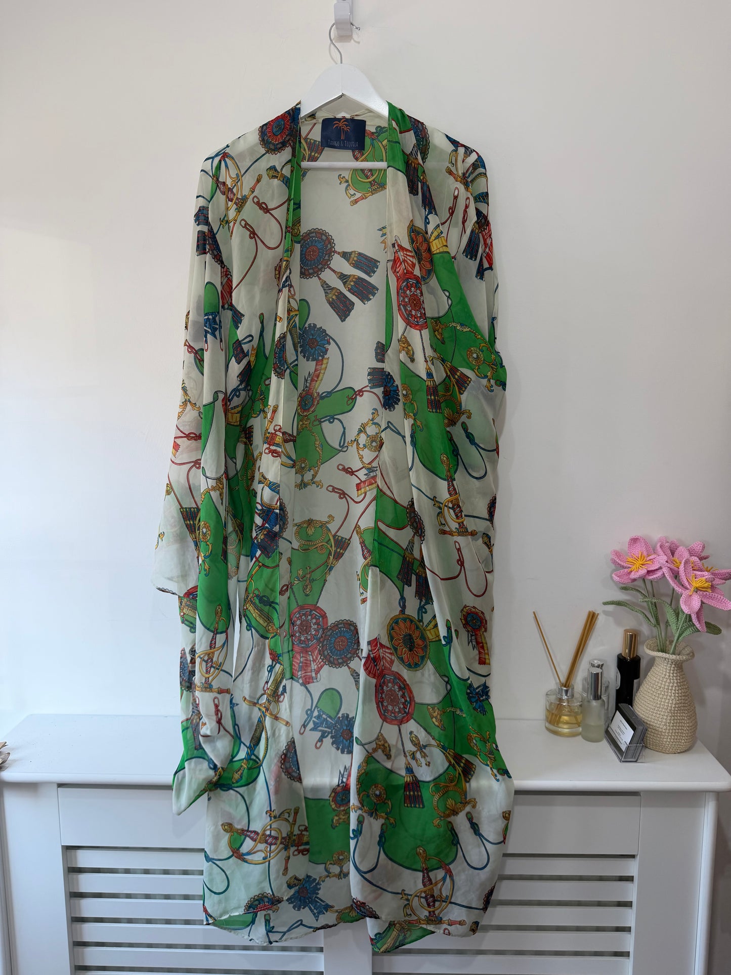 Preloved Multicoloured Tango and tequila Kaftan, One Size