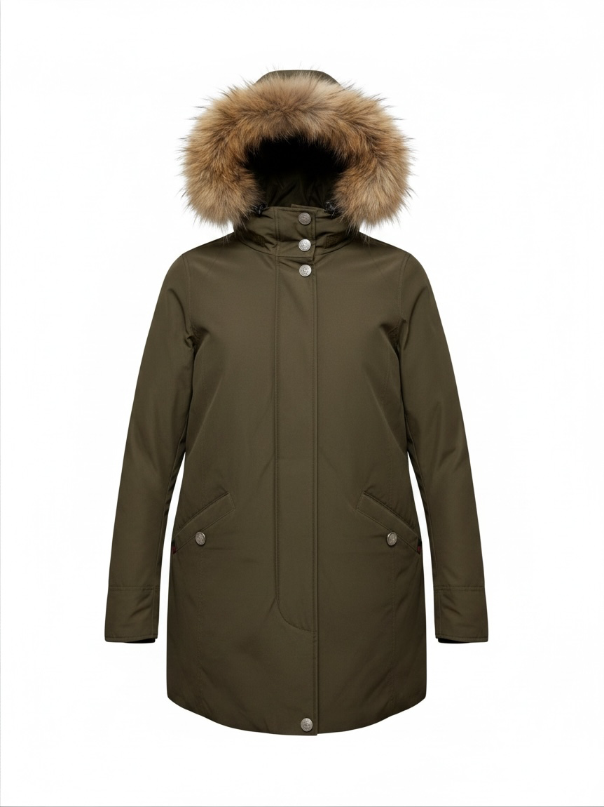 Preloved Woolrich Coat Size L Green