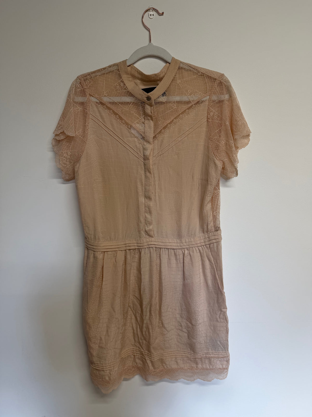 Preloved Zadig & Voltaire Deluxe Dress Size M Baby Pink