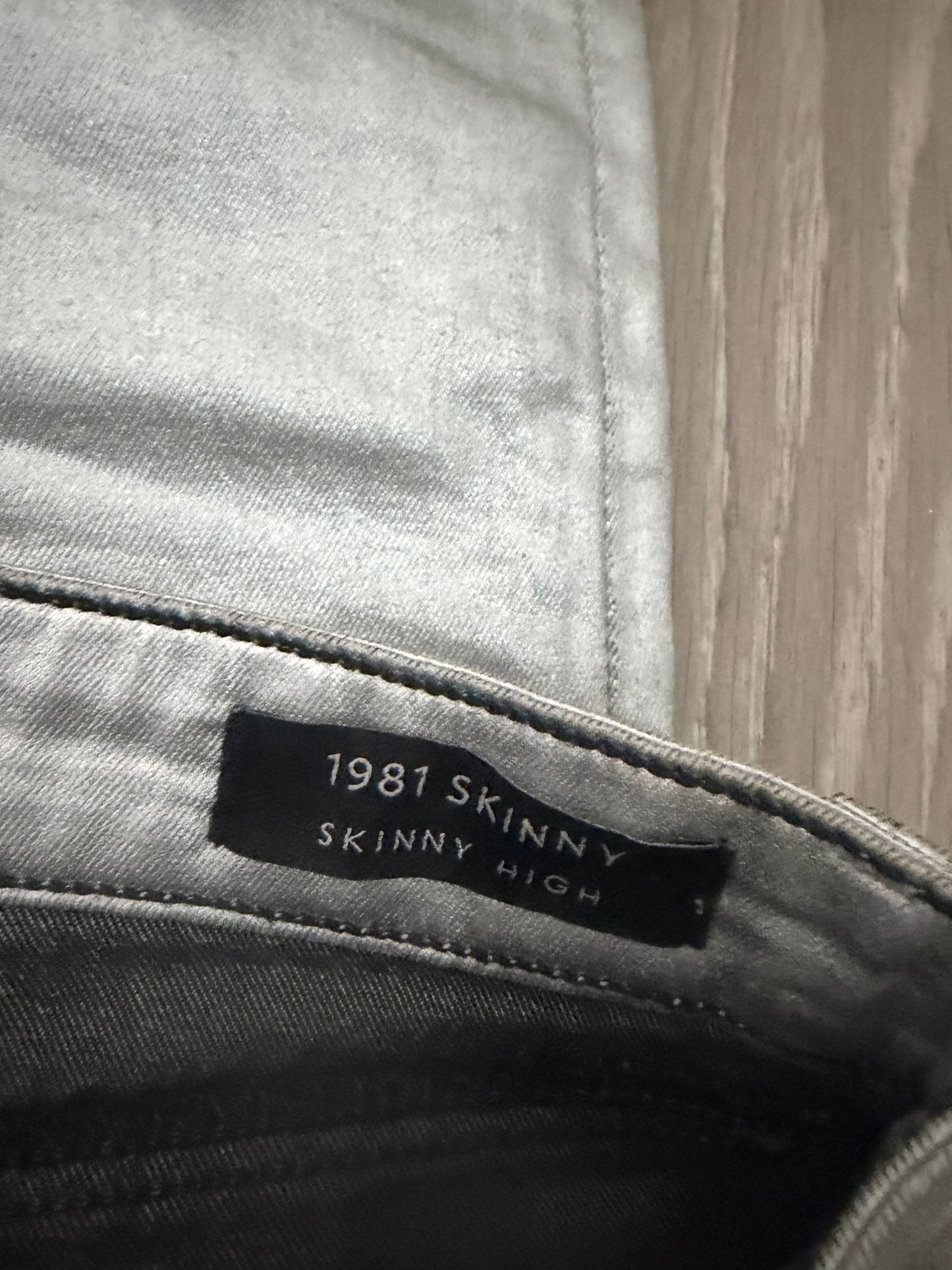 Silver Guess Jeans, Size 8