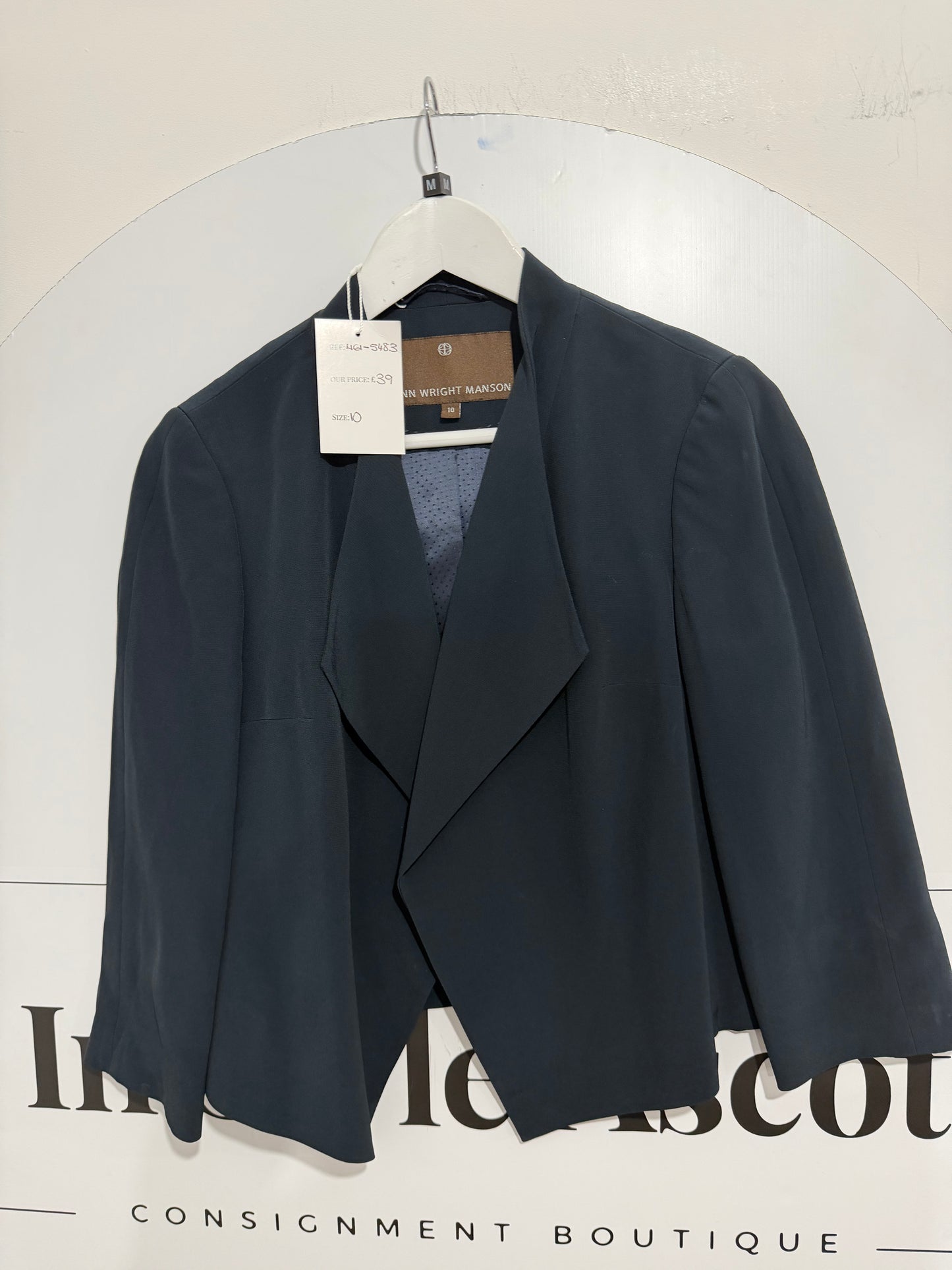 Navy Fenn Wright Manson Short Jacket, Size 10