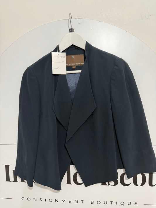Navy Fenn Wright Manson Short Jacket, Size 10