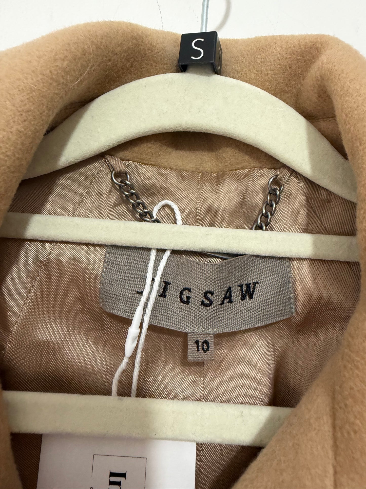 Preloved Jigsaw Coat Size 10 Camel