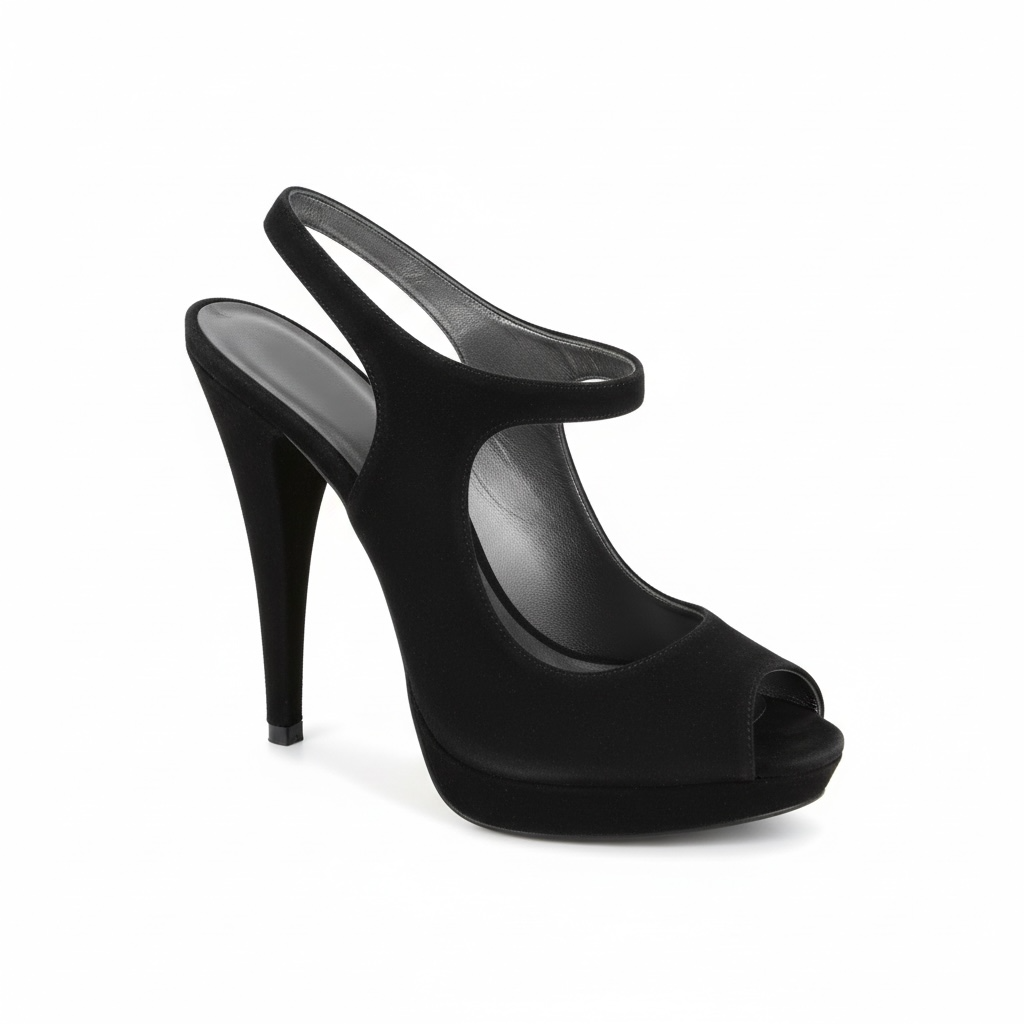 Pre-owned Slate Grey Miu Miu Platform Heels, Size 7 - 40