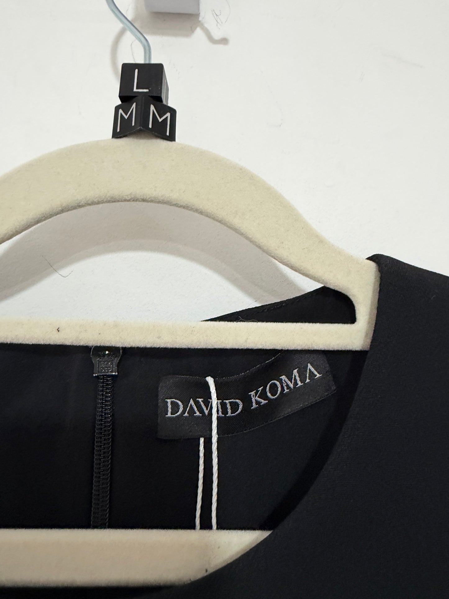 Preloved, White and Black David Koma Dress, Size 14 (12-14)