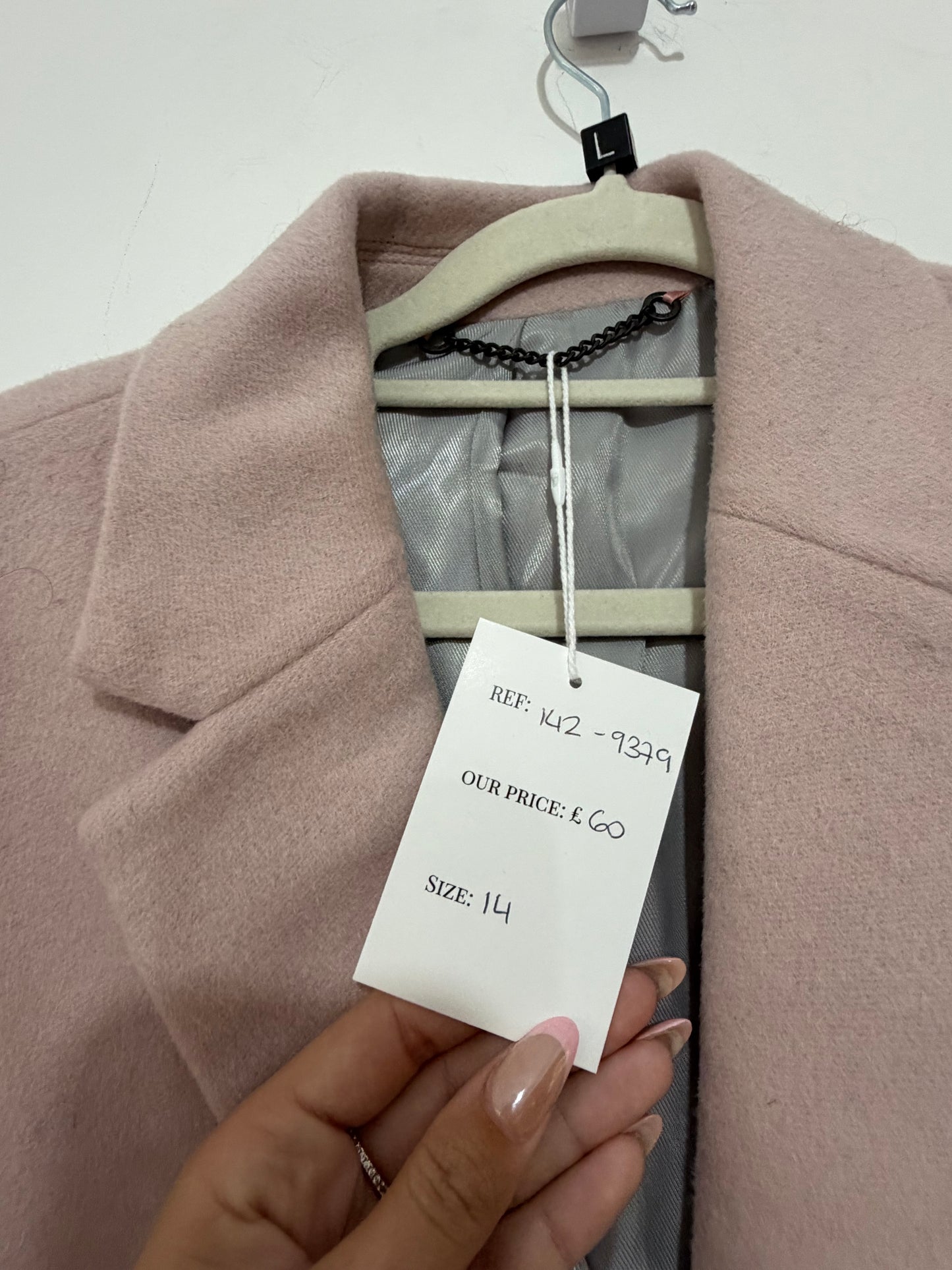Preloved Jigsaw Jacket Size 14 Baby Pink