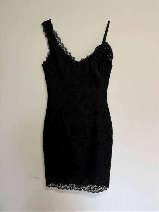Preloved Paddy Campbell Dress Size Medium Black Lace
