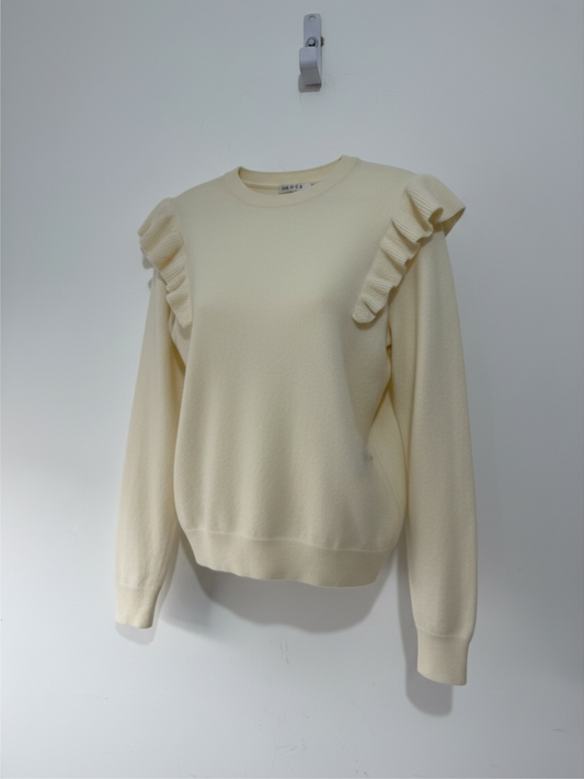 Preloved Des Petits Hauts Jumper Size S (10) Cream